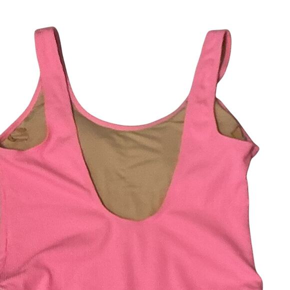 New COTTON-ON Body Scoop Back One-Piece Cheeky Swimsuit Malibu Pink Crinkle XL - Picture 10 of 14